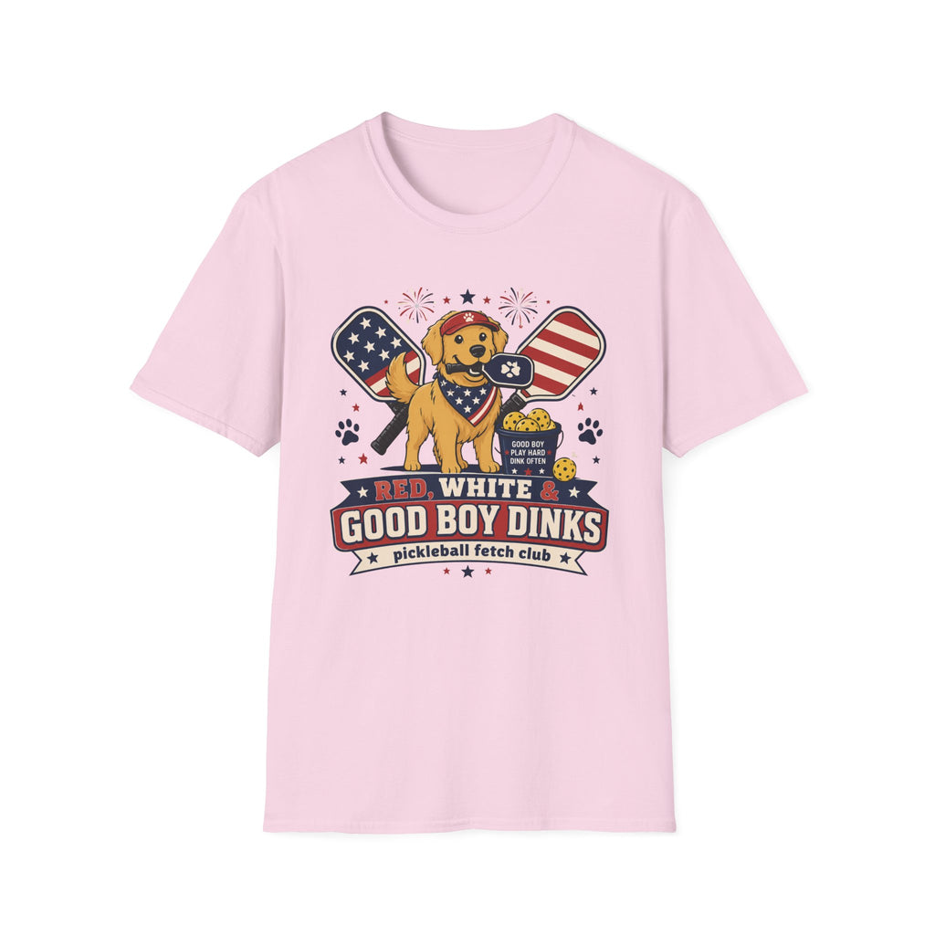 Red White & Good Boy Dinks T-Shirt