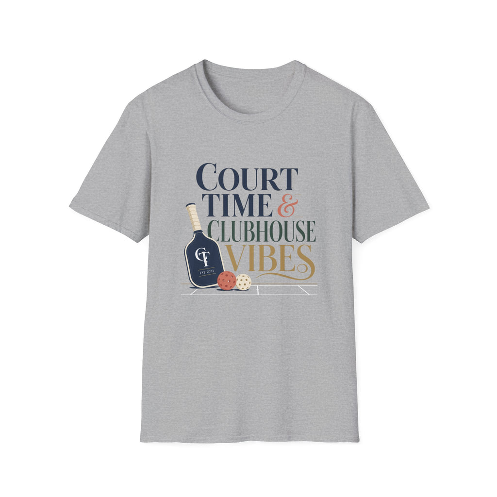 Court Time & Clubhouse Vibes T-Shirt
