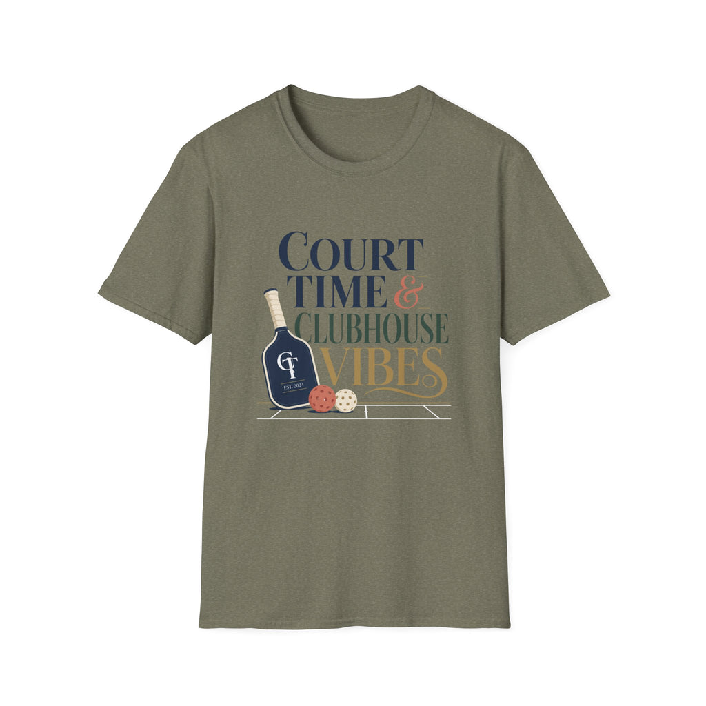 Court Time & Clubhouse Vibes T-Shirt