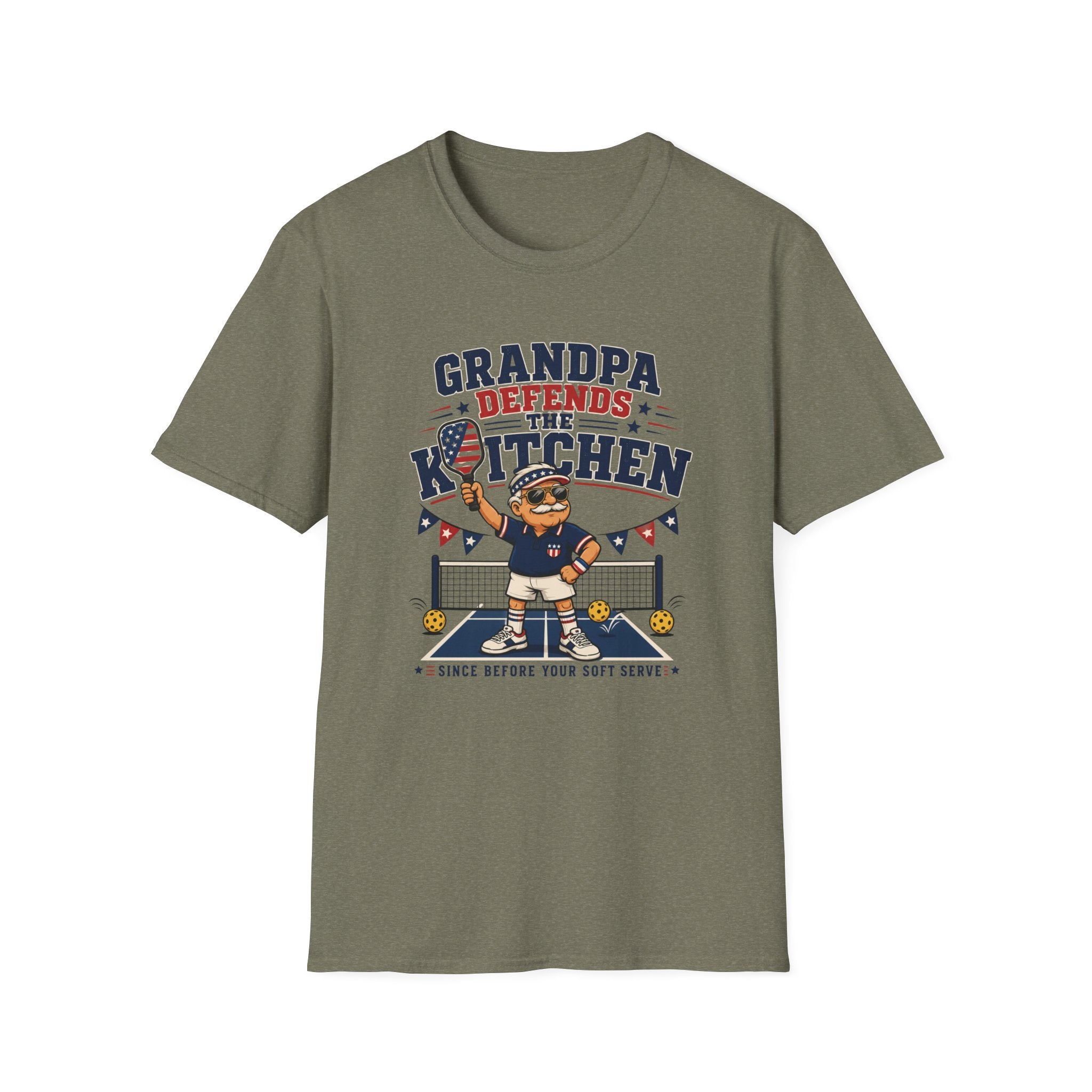 Grandpa Defends The Kitchen T-Shirt