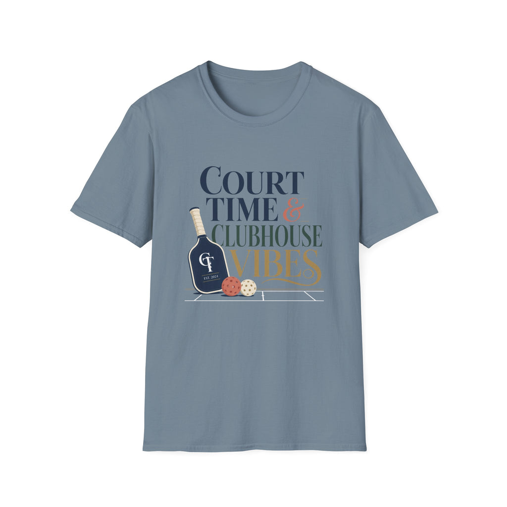 Court Time & Clubhouse Vibes T-Shirt